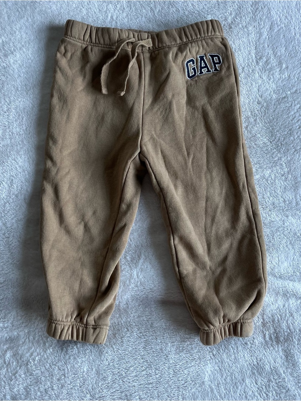 GAP 18 24 Month Baby Toddler Brown Tan Drawstring Jogger Pants